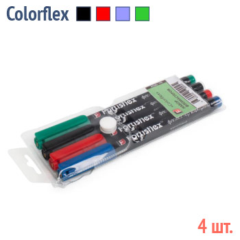 Набор маркировочных фломастеров Colorflex (4 шт., черный и белый)